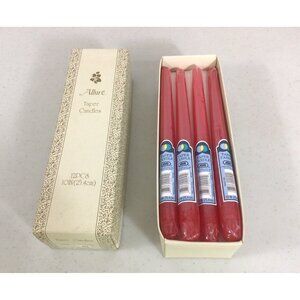 Kameyama Dinner Candles Red Tapers 10 Inches Made in USA New